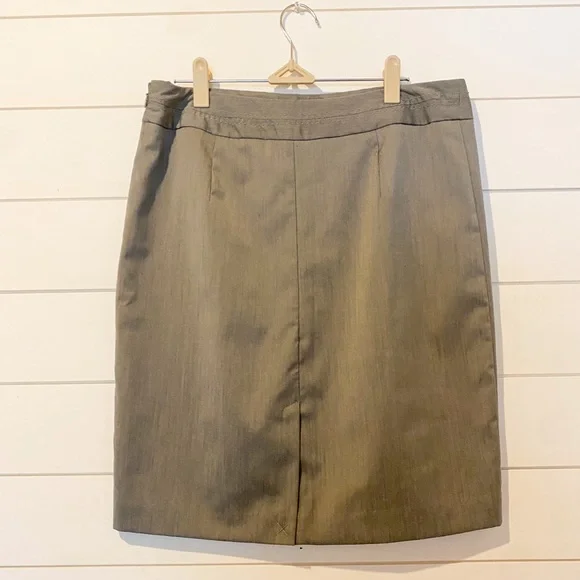Worthington Classic Pencil Work Skirt Medium Gray Size 12 - Picture 3 of 5